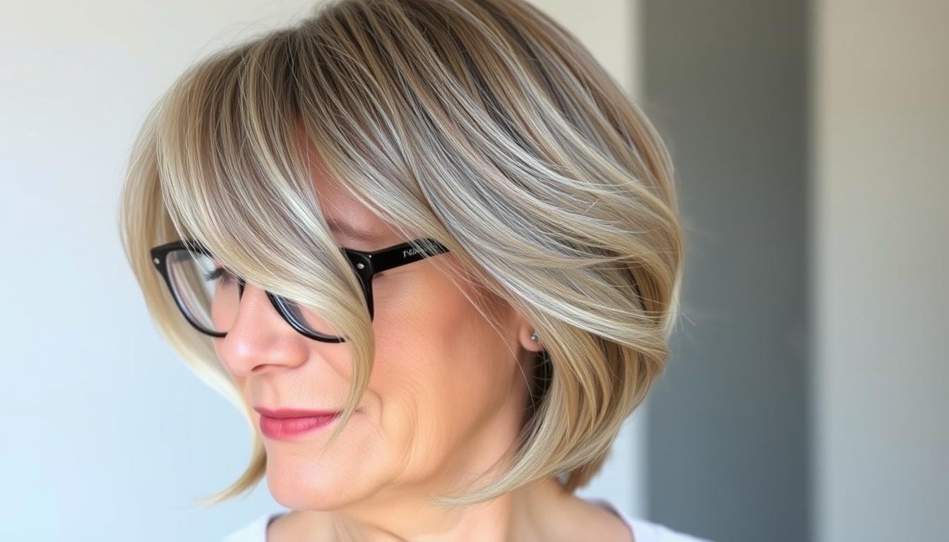 Hairstyles for Older Women with Glasses