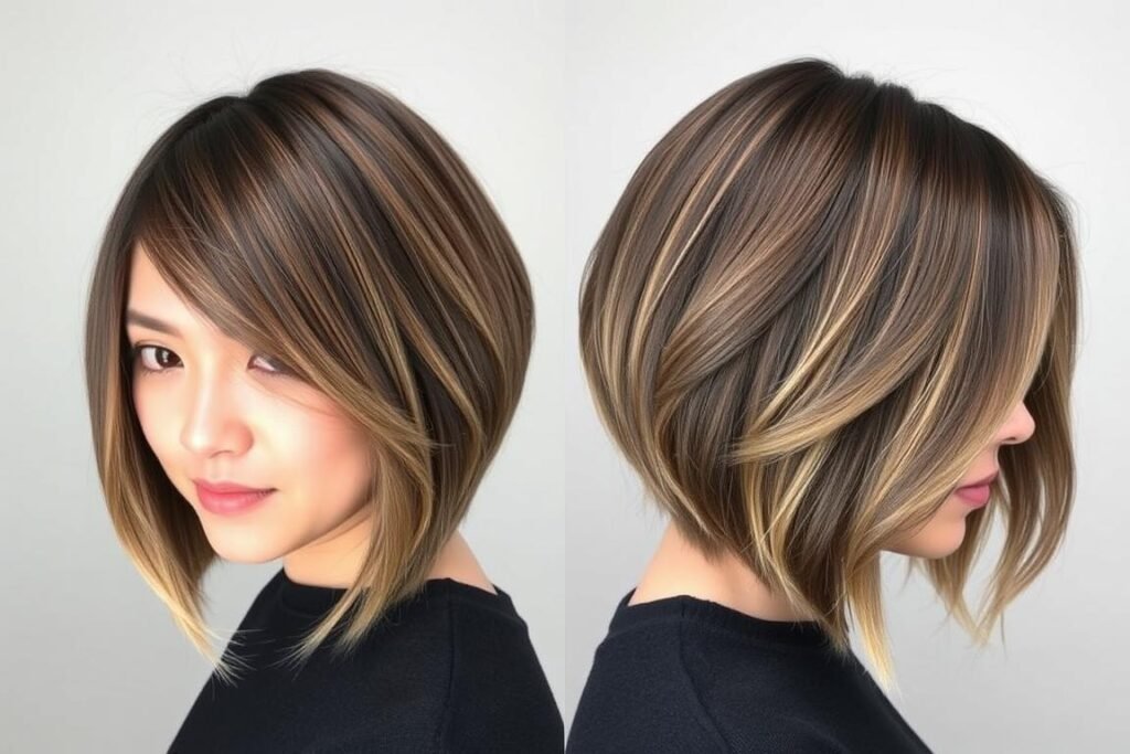 chin-length stacked bob