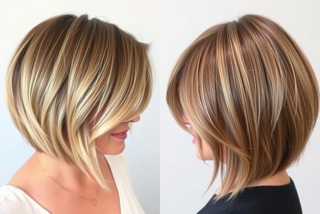 short layered bob for thinning hair